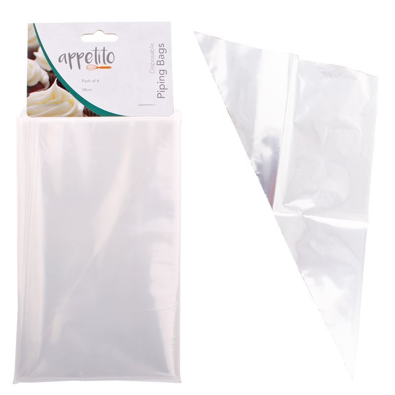Appetito – Disposable Piping Bag 38cm Pack of 6