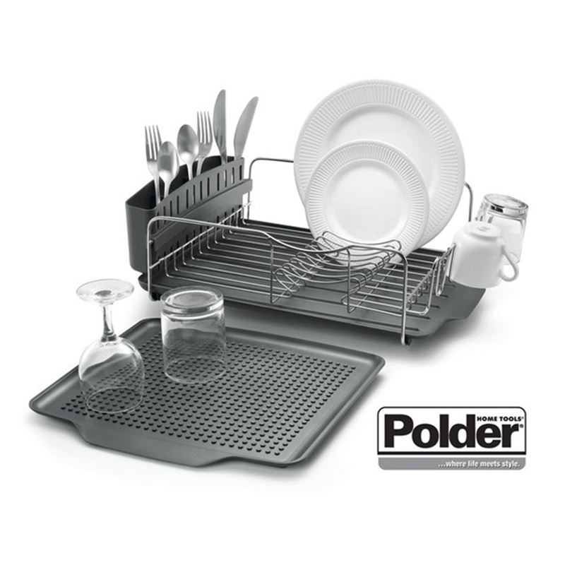 Polder – Advantage 4pc Dish Rack System Graphite