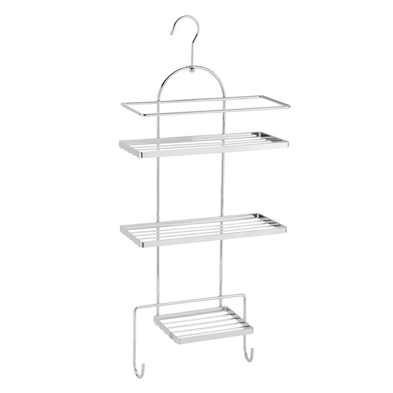 Zuhause – Deluxe Multi-Tier Chrome Shower Caddy 25×10.8×53.5cm