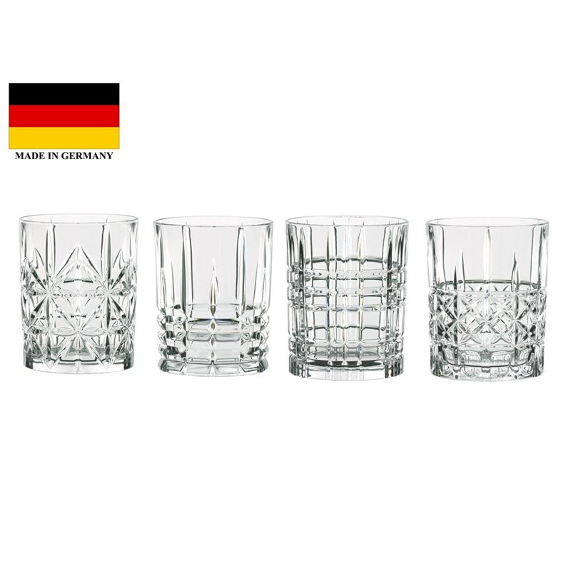 Nachtmann Crystal – Highland Mixed Tumbler 345ml Set of 4 (Made in Germany)