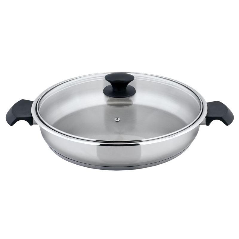 Benzer – Rosti 32cm Chef’s Pan with Lid 18/10 Stainless Steel