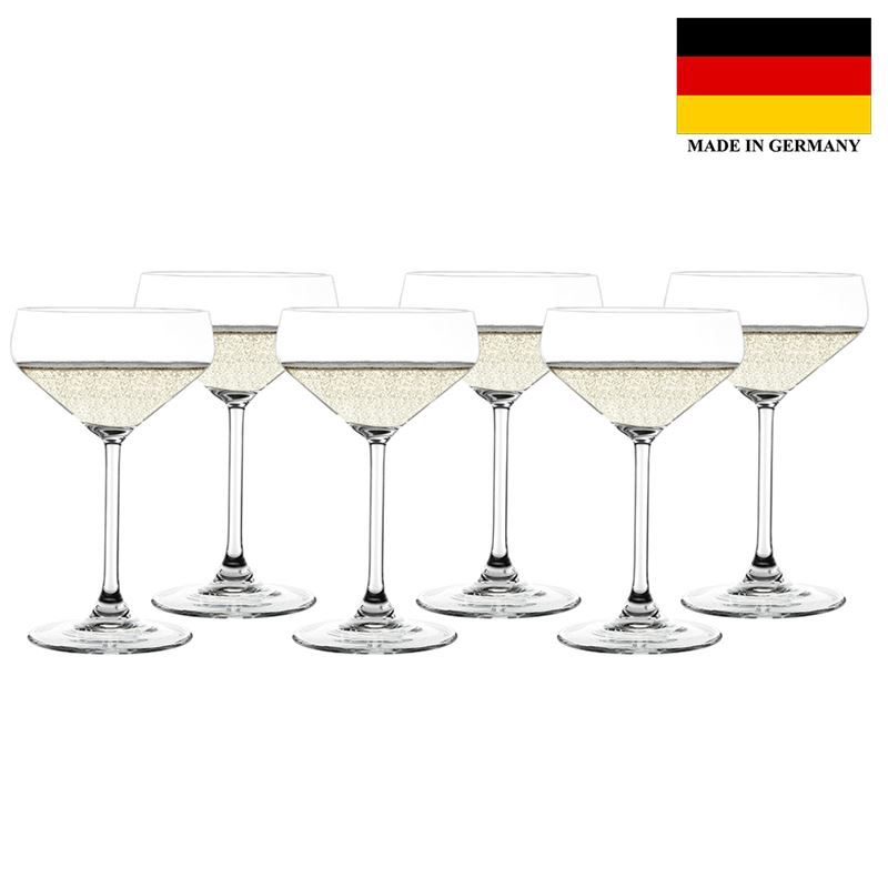 Zuhause – Style Champagne Coupe 290ml Set of 6(Made in Germany)