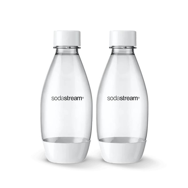 SodaStream – Twin Pack of BPA Free Drink Bottles 500ml Fuse White