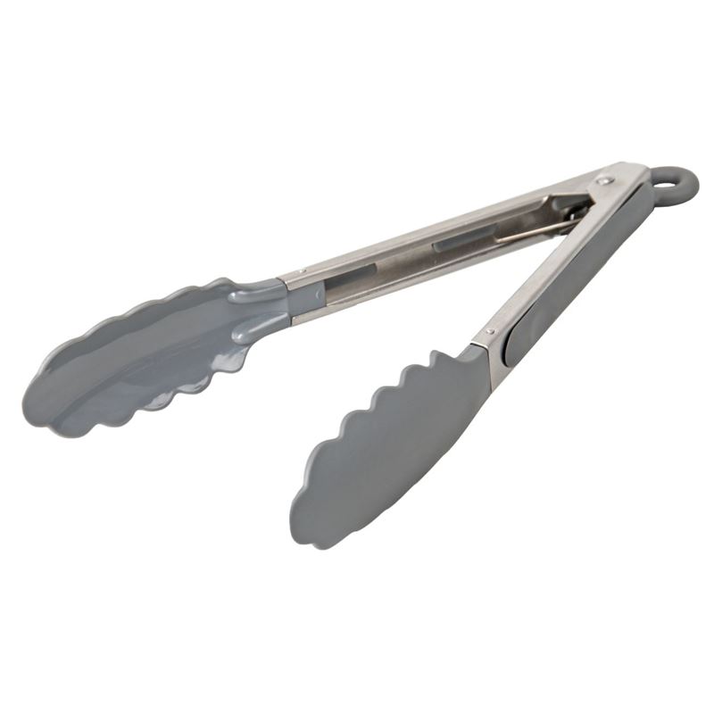 samsam – Stainless Steel Tongs with Nylon Head 23cm Charcoal