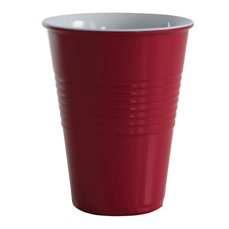 Serroni – Miami Melamine 400ml Two Tone Cup Red