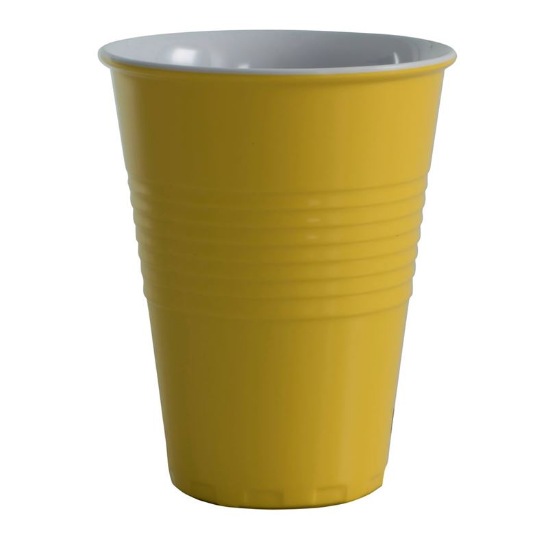 Serroni – Miami Melamine 400ml Two Tone Cup Yellow