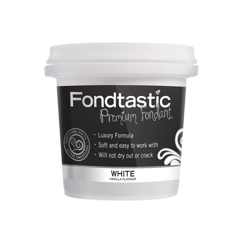 Fondtastic – Mini Premium Rolled Vanilla Flavoured Fondant White 226g (Made in Canada)