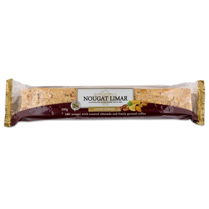 Nougat Limar – Coffee Almond Nougat Full Log 300g(Made in Australia)