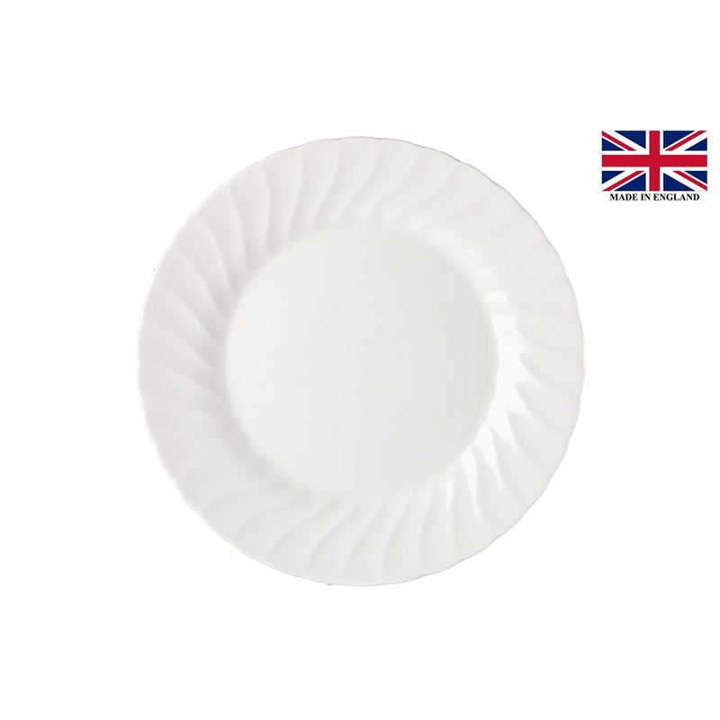 Queens by Churchill Chelsea White – Dinner Plate 25cm (Made in England)