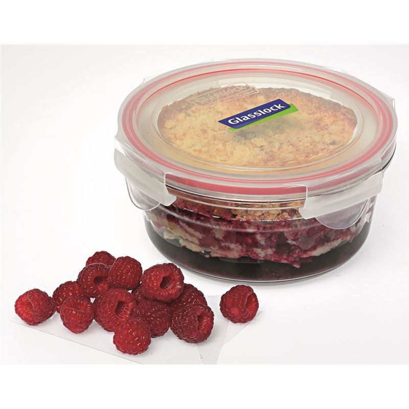 Glasslock – Tempered Glass OVEN SAFE Round Container 1.48Ltr