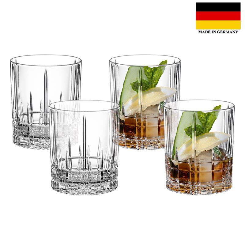 Spiegelau – Perfect Serve Collection by Stephan Hinz Double Old Fashioned 368ml Set of 4 (Made in Germany)