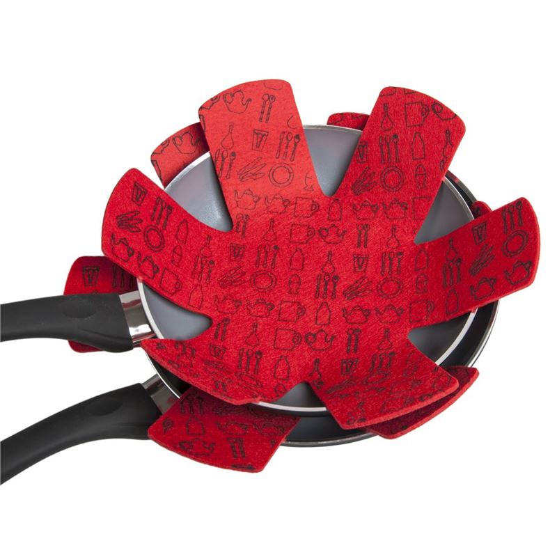 Appetito – Pot and Pan Felt Protectors set of 2 Red