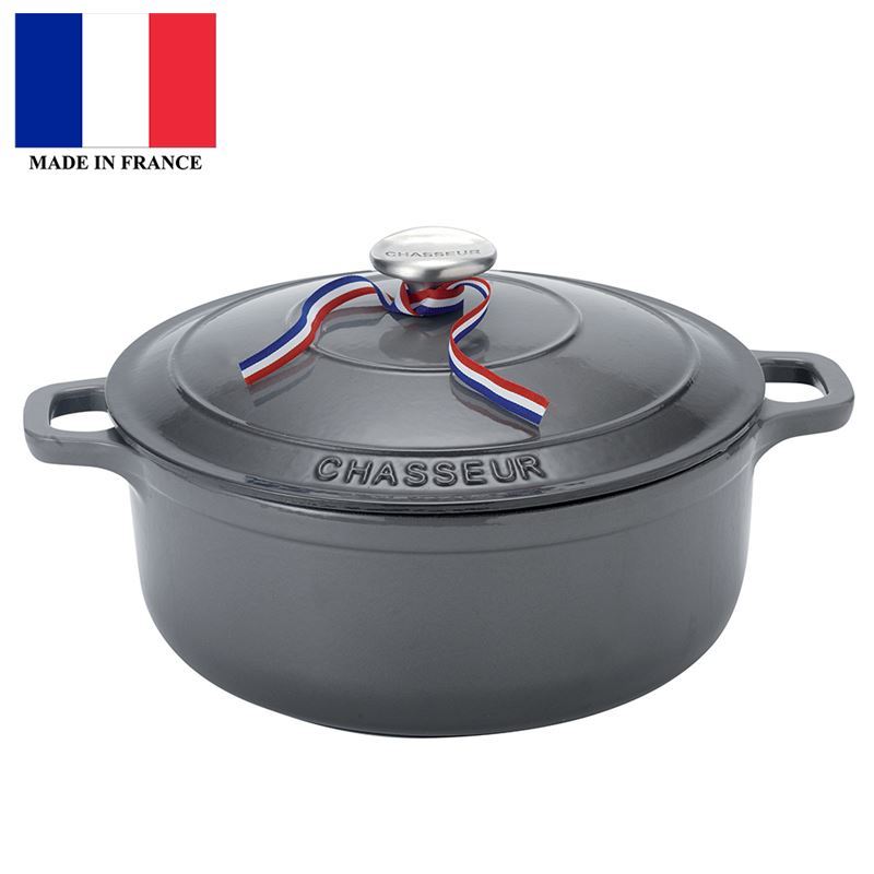 Chasseur Cast Iron – CaviarRound French Oven 24cm 4Ltr  (Made in France)
