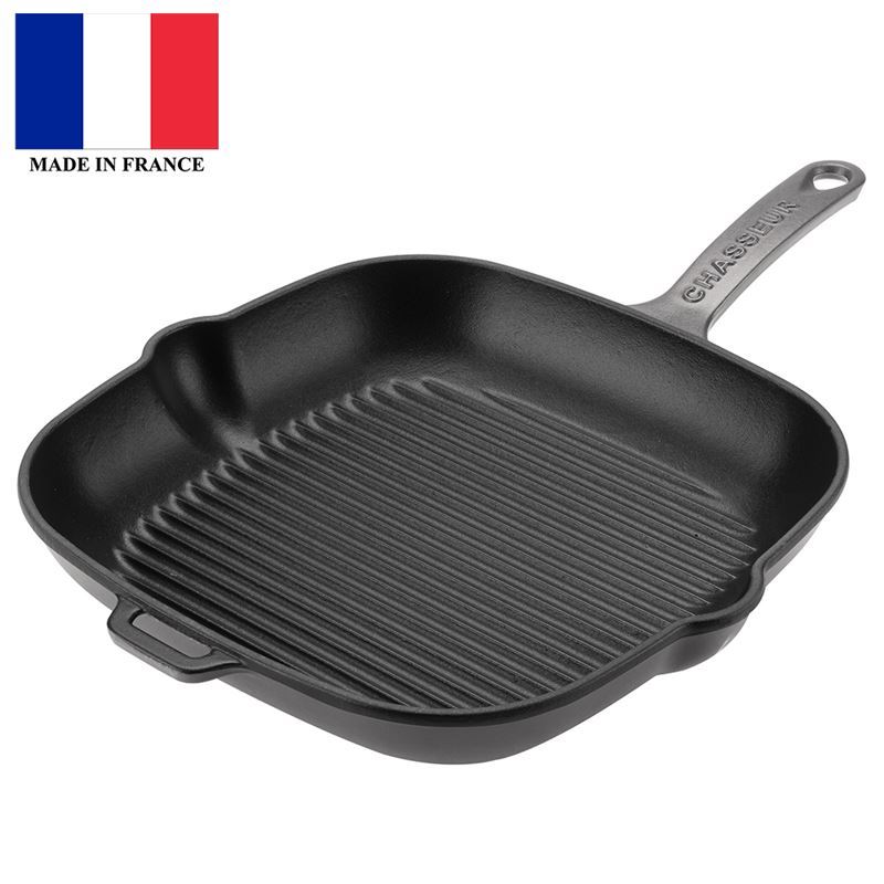 Chasseur Cast Iron – CaviarSquare Grill 25cm (Made in France)