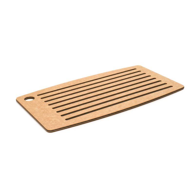 Epicurean – Grooved Bread Board 46x25cm Natural/Slate (Made in the U.S.A)