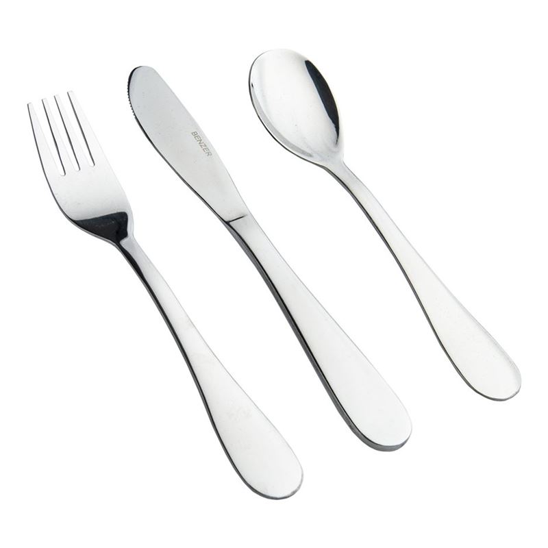 Benzer – Bambino Stainless Steel Cutlery Set 3pc