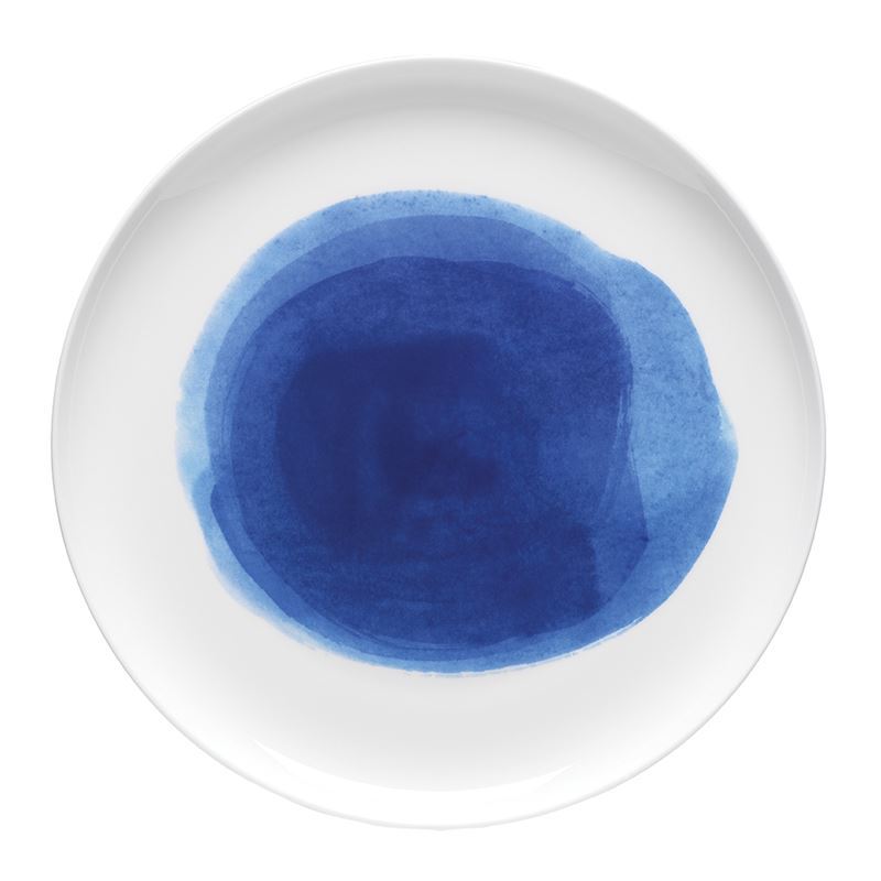 Ecology – Watercolour Dinner Plate Ocean Blue 27cm – Fine Bone China