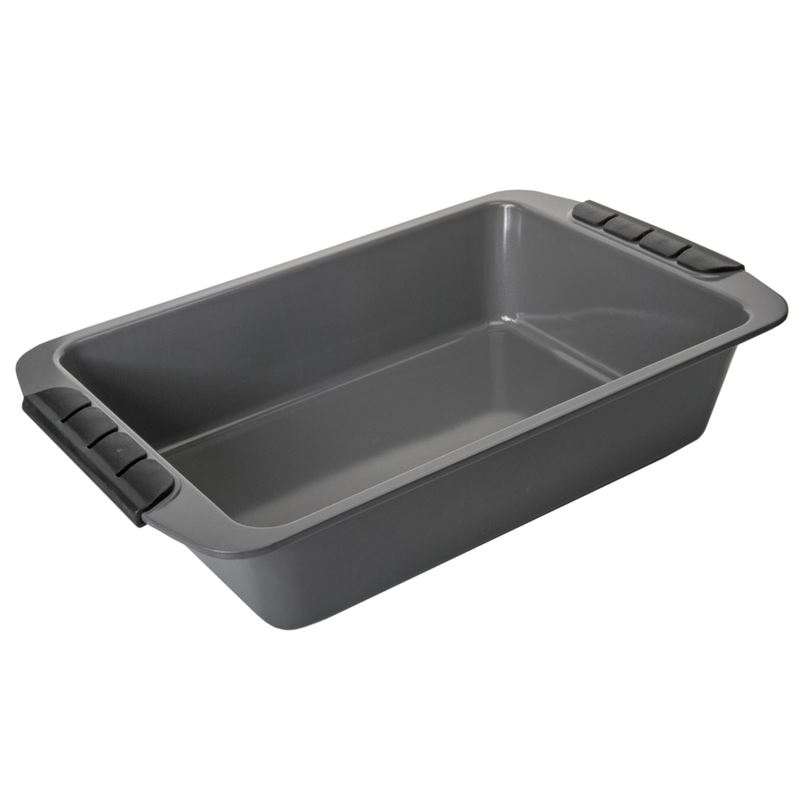 Benzer – Bake Off Non-Stick Roasting Pan with Silicone Handle Grip 33x22x8cm