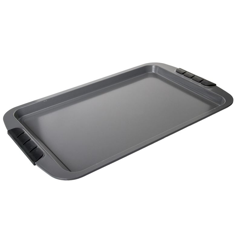 Benzer – Bake Off Non-Stick Baking Tray with Silicone Handle Grip 43×27.5x2cm