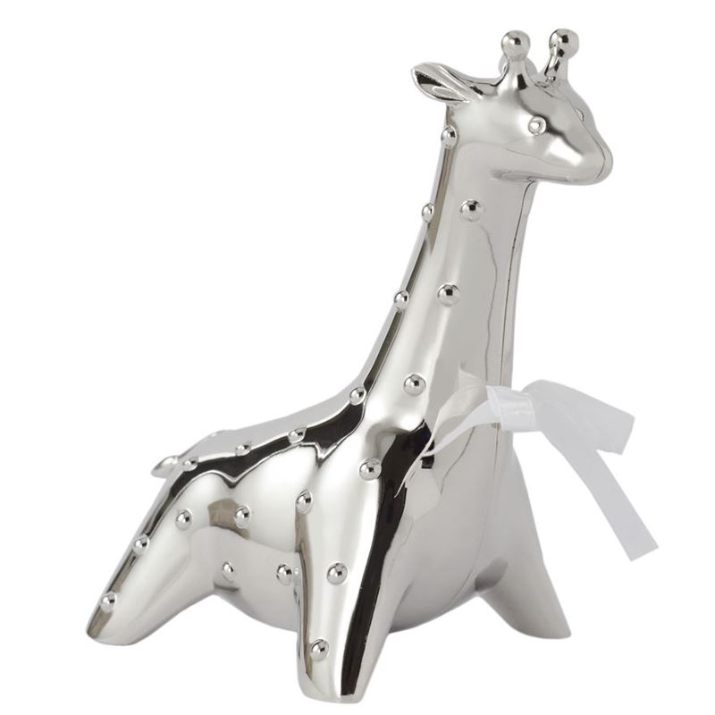 Whitehill – Silver Plated Giraffe Money Box 9×14.5x8cm