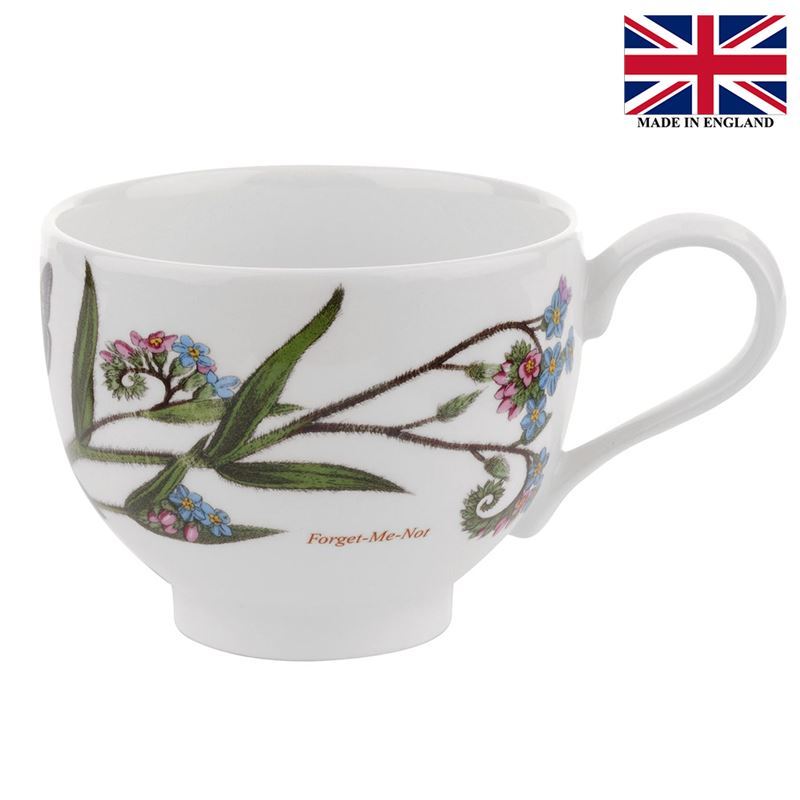 Portmeirion Botanic Garden – Tea Cup Forget-me-Not 200ml Traditional Shape (Made in England)