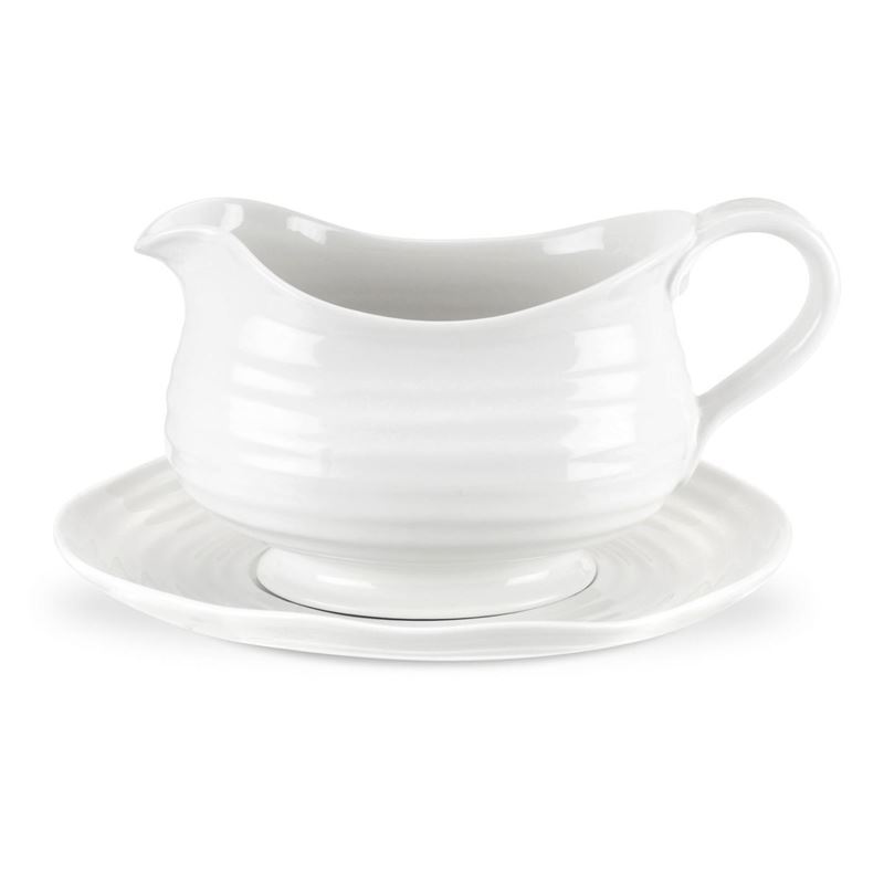 Sophie Conran for Portmeirion – Ice White Gravy Boat and Stand 550ml