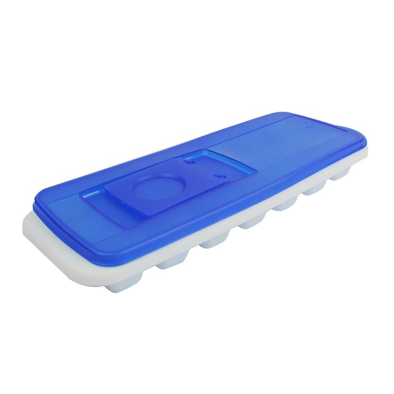 Avanti – Ice Cube Tray with Pour Through Lid Blue/White